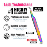 Curved Fiber tip eyelash tweezer for lash - Cross Edge Corporation