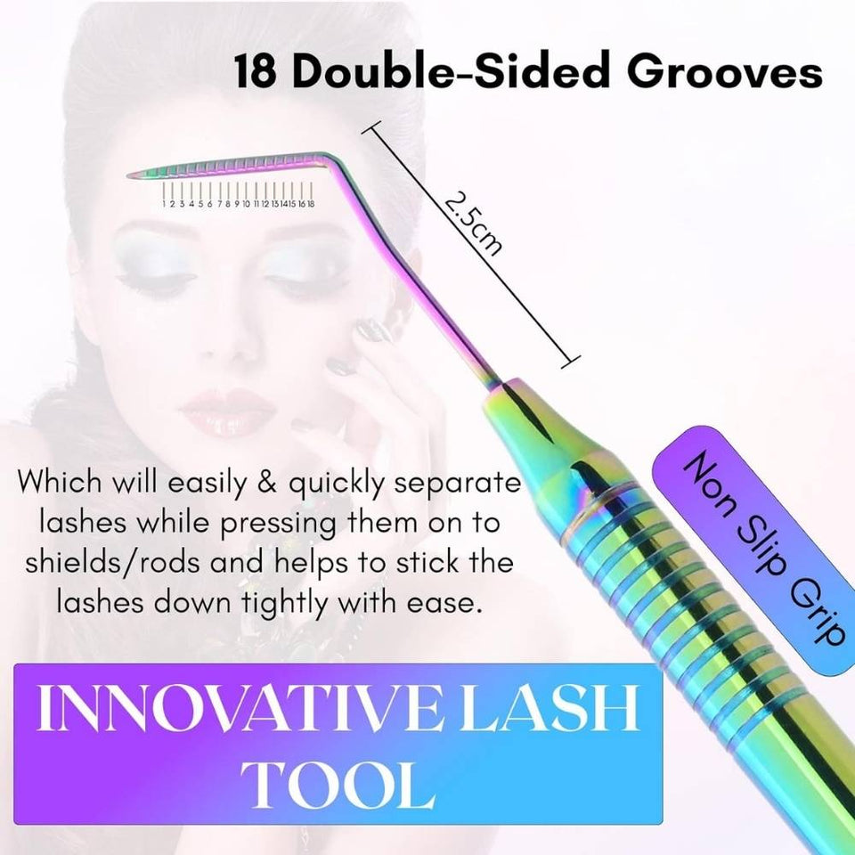 New Rainbow Lash Lift Perm Tool nonslip with double side grooves - Cross Edge Corporation