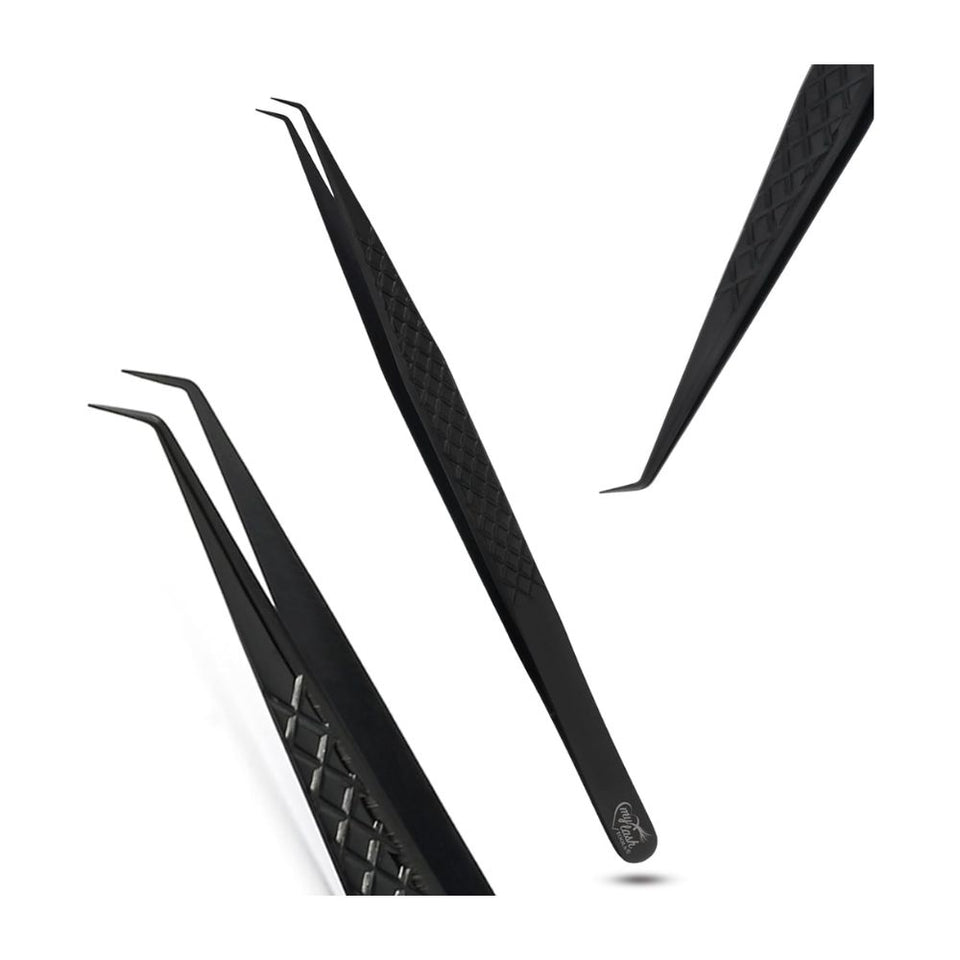 Eyelash Extension Tweezers Curved Degree for Individual Isolation - Cross Edge Corporation