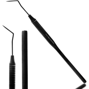 Black Stainless steel Lash Lift Perm Tool nonslip with double side grooves