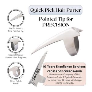 Silver Professional Hair Extension Tools Kit - Cross Edge Corporation