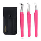 Professional Curved & Volume Tweezers Fiber Tip Lash Tweezers - Cross Edge Corporation