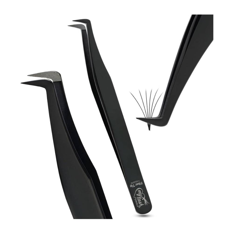 Eyelash Extensions 90 Degree Mega Volume Boot tweezers - Cross Edge Corporation