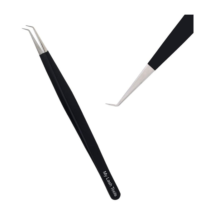 Black fiber tip Tweezers for Isolation Lash Extensions - Cross Edge Corporation