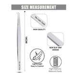 Silver fiber tip Tweezers for Isolation Lash Extensions - Cross Edge Corporation