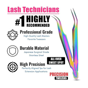 Isolation Lash Tweezers set For Eyelash Extensions Best for Individual Isolation - Cross Edge Corporation