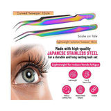 Isolation Lash Tweezers set For Eyelash Extensions Best for Individual Isolation - Cross Edge Corporation