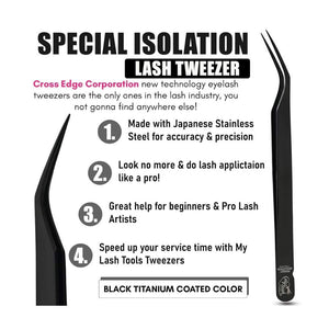 New Isolation Lash Tweezers for Eyelash Extensions - Cross Edge Corporation