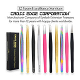 Curved Isolation tweezers eyelash extensions - Cross Edge Corporation