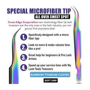 Lash Tweezers for Eyelash Extensions - Cross Edge Corporation