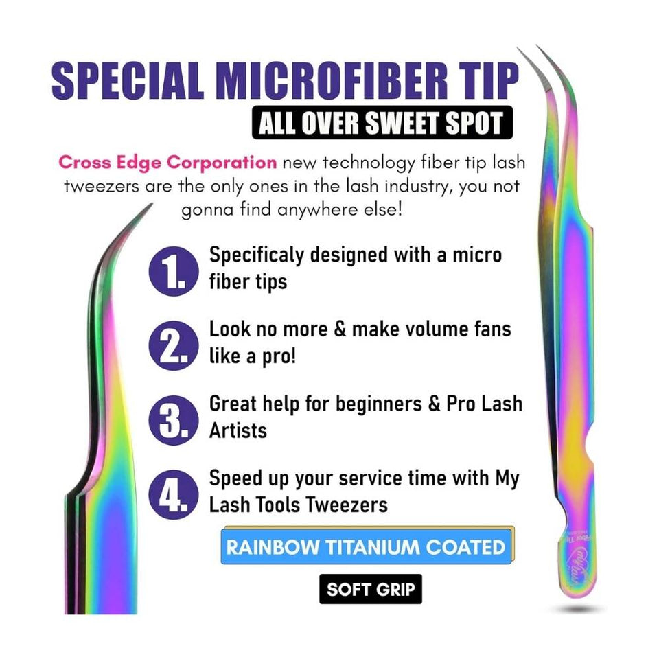 Lash Tweezers for Eyelash Extensions - Cross Edge Corporation