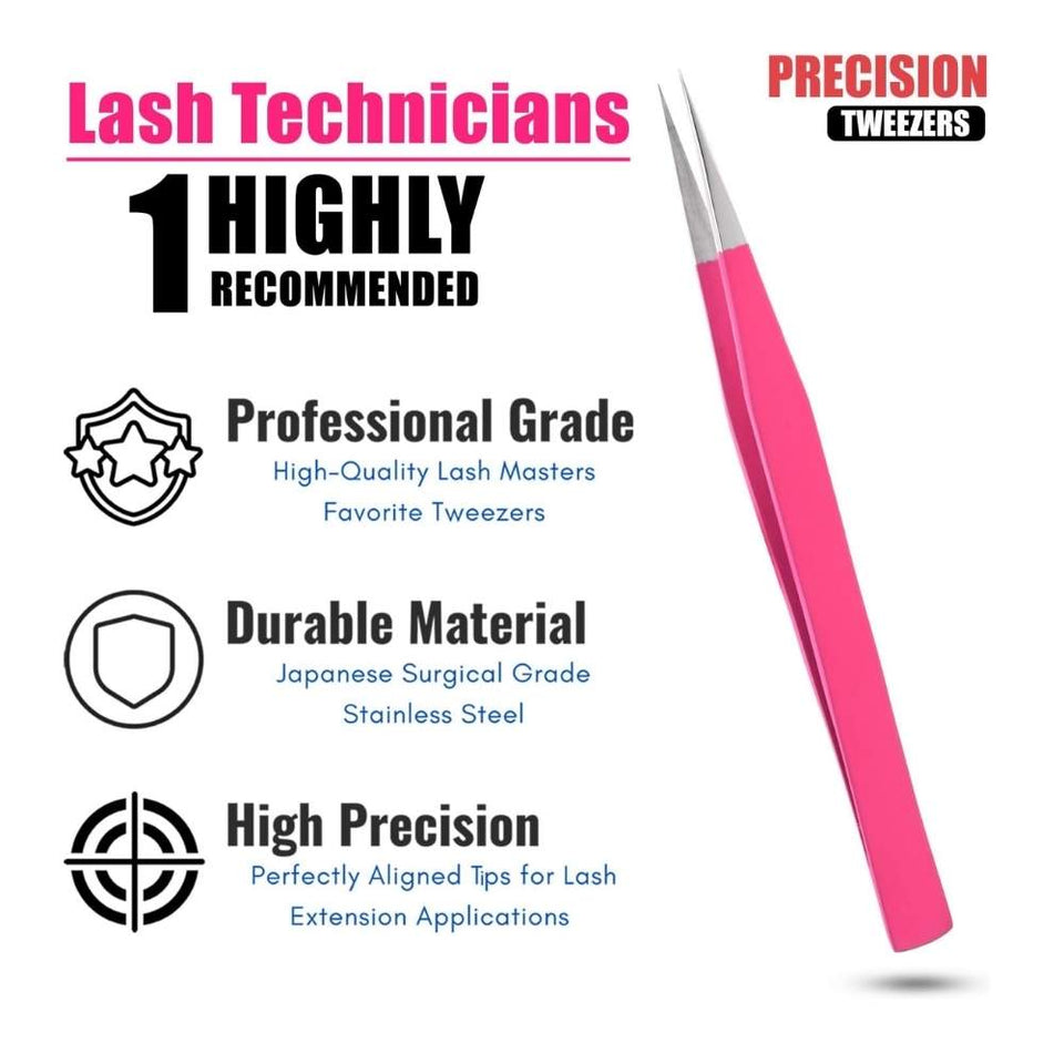 Precision Lashing Individual Isolation Tweezers for Eyelash Extensions - Cross Edge Corporation