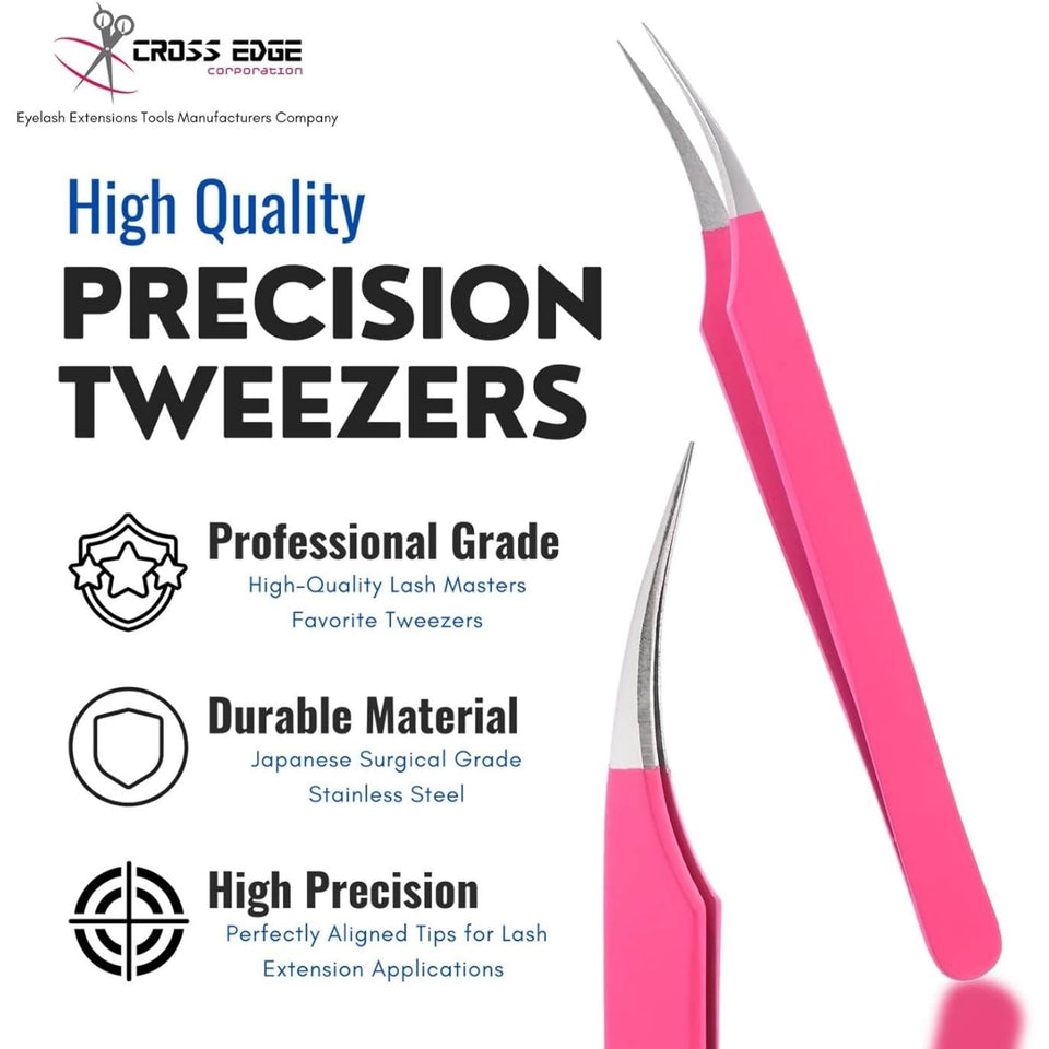 Professional Pointed Straight Isolation Tweezers for Individual Isolation - Cross Edge Corporation