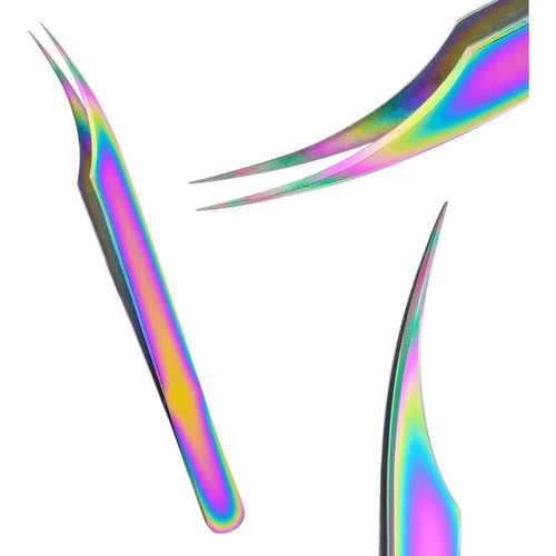 Rainbow Pointed Straight Isolation Tweezers for Individual Isolation