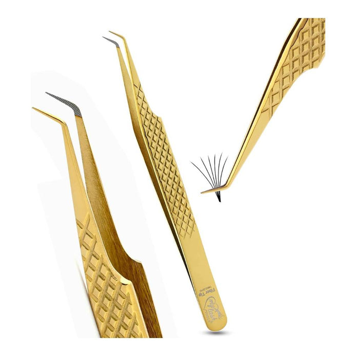 False Lashes Tweezers for Women - Stainless Steel - Cross Edge Corporation