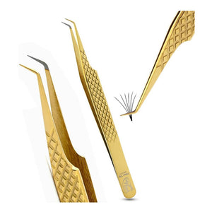 Eyelash Extension Precision Fiber Tip Lash Tweezers - Cross Edge Corporation