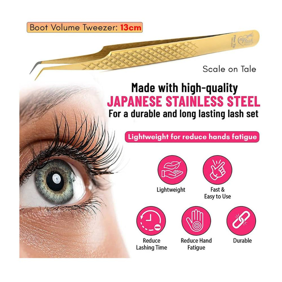 Eyelash Extension Precision Fiber Tip Lash Tweezers - Cross Edge Corporation