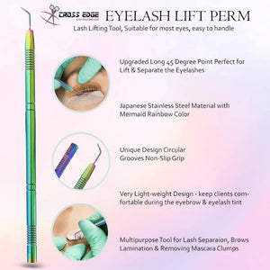 Multi Shade Lash Lift Perm Tool with Eye Lashes Separation Comb - Cross Edge Corporation