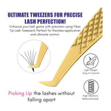 Eyelash Extensions Precision Fiber Tip Tweezers - Cross Edge Corporation