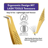 Eyelash Extensions Precision Fiber Tip Tweezers - Cross Edge Corporation