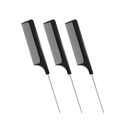 Rat Tail Comb Hair Parting Combs for Women Pack of 3 - Cross Edge Corporation