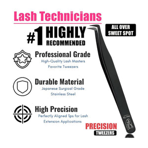 Eyelash Extensions 90 Degree Mega Volume Boot tweezers - Cross Edge Corporation