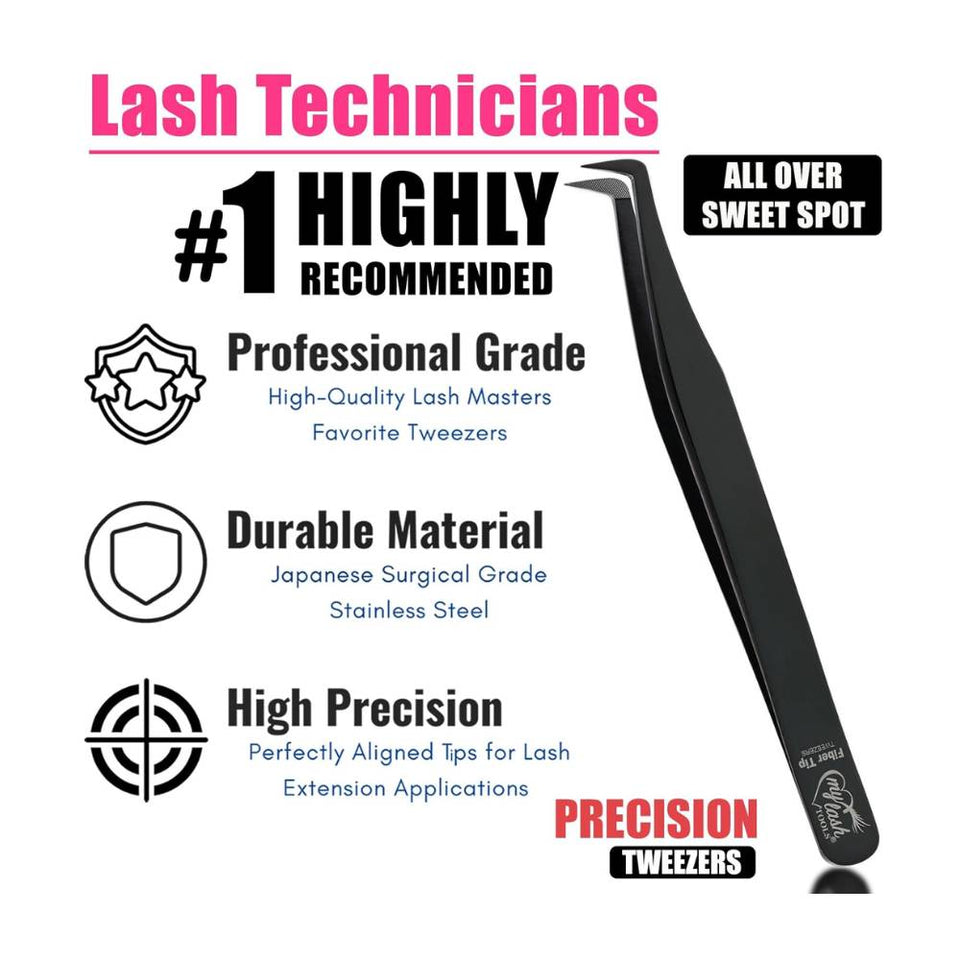 Eyelash Extensions 90 Degree Mega Volume Boot tweezers - Cross Edge Corporation