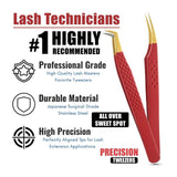 Fiber Tip Lash Tweezers for Eyelash Extensions - Cross Edge Corporation