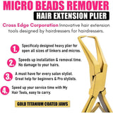 Hair Extension Micro Beads & Tape in Remover Plier - Cross Edge Corporation