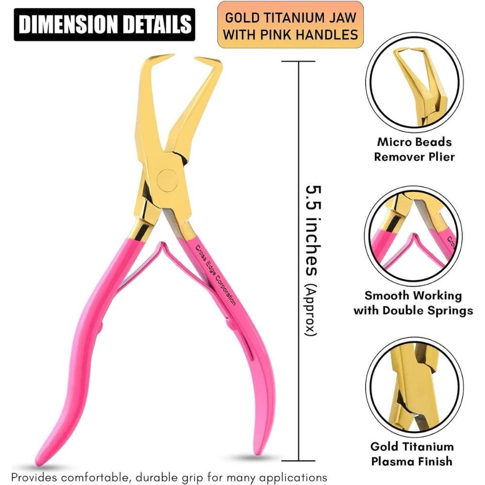 Hair Extension Micro Beads & Tape in Remover Plier - Cross Edge Corporation