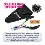 Rainbow Microlink's hair extension pliers Rubber grip - Cross Edge Corporation