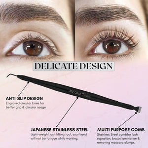 Black Perming Tinting Curling Lash lift with Eye Separation Comb - Cross Edge Corporation