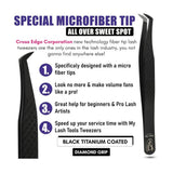 Dolphin Isolation Tweezers Mega Mink Fan Volume Lash Tweezer - Cross Edge Corporation