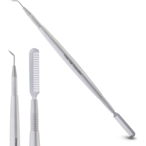 Professional Silver Lash Lift Perm Tool with Separating Comb
