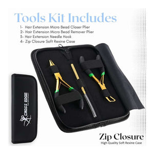 Microbead tool kit all in one in golden black - Cross Edge Corporation