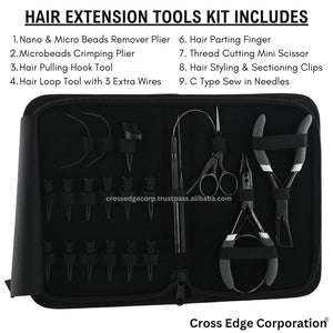 Hair extension tools including | 3 Hole Micro Beads & Nano Rings Plier | Micro Beads Remover Pliers