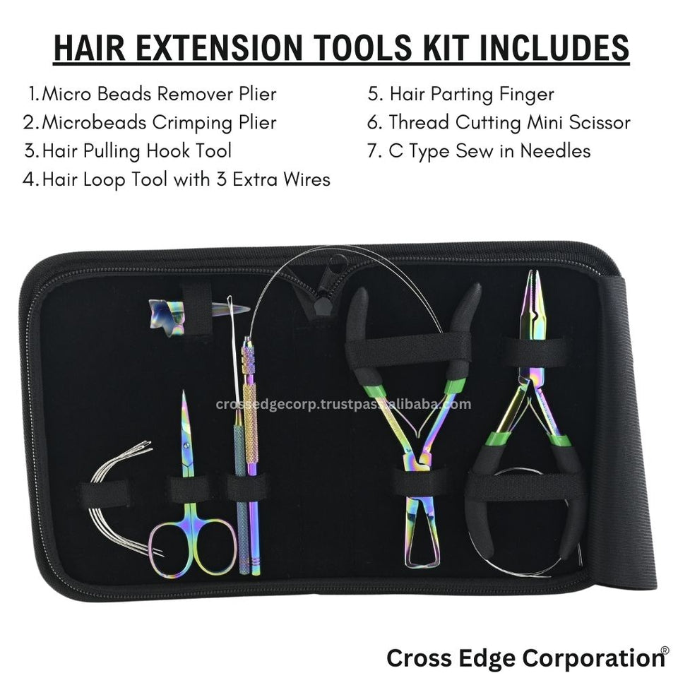 Hair extension tools including | Hair Extension Applicator Tools | Precision Hair Parting Tool