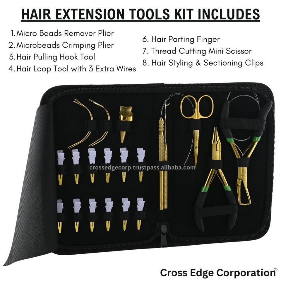 Hair extension tools including | Micro Beads Remover Pliers | Multipurpose Thread cutting Scissor