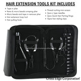 Hair extension tools including | Tape in Plier | 3 Hole Micro Beads & Nano Rings Plier