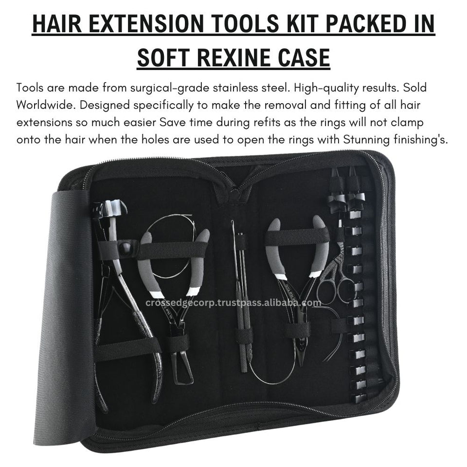 Hair extension tools including | Tape in Plier | 3 Hole Micro Beads & Nano Rings Plier