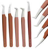 Tweezers Professional Lashing Tweezers, 5Pcs Stainless Steel