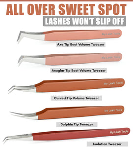 Tweezers Professional Lashing Tweezers, 5Pcs Stainless Steel