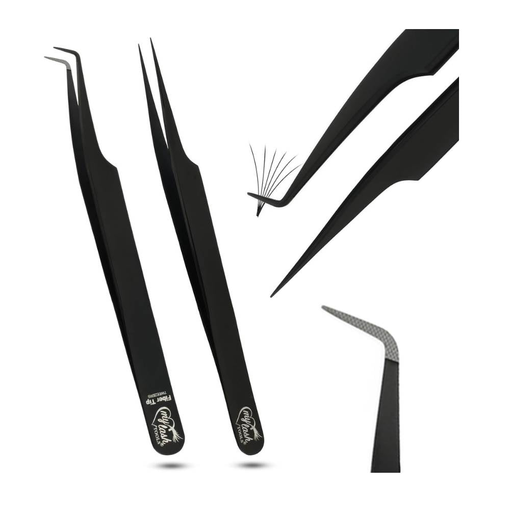 Professional Fiber Tip Lash Tweezers for Eyelash Extensions - Cross Edge Corporation