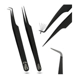 Professional Fiber Tip Lash Tweezers for Eyelash Extensions - Cross Edge Corporation