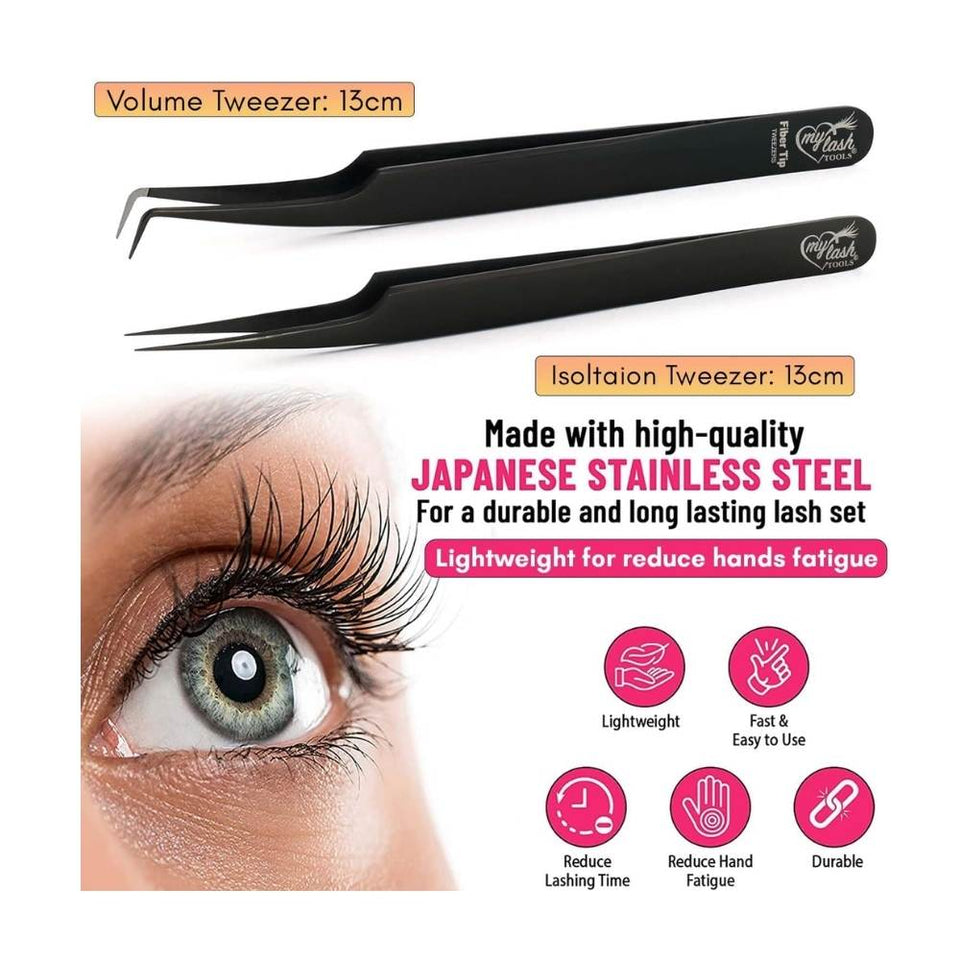 Professional Fiber Tip Lash Tweezers for Eyelash Extensions - Cross Edge Corporation