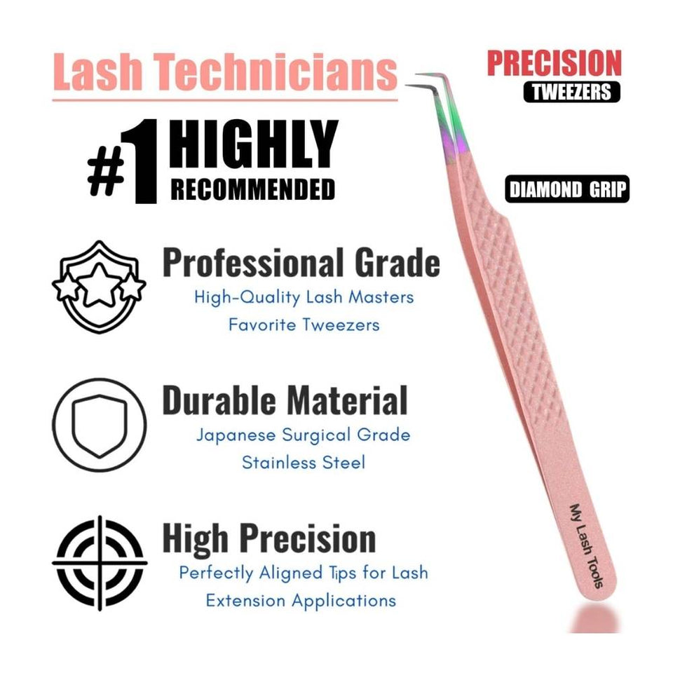 Isolation Fiber Tip Lash Tweezers for Eyelash Extensions - Cross Edge Corporation