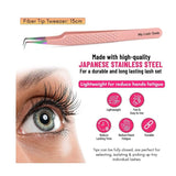 Isolation Fiber Tip Lash Tweezers for Eyelash Extensions - Cross Edge Corporation