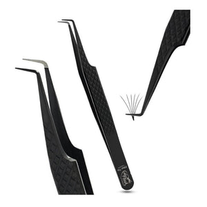 fiber tip eyelash tweezer