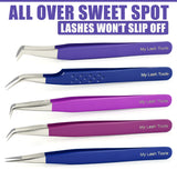 5Pcs Stainless Steel Boot Volume Eye Lash Tweezer