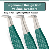 Tweezers Professional Lashing Tweezers, 5Pcs Stainless Steel Boot Volume